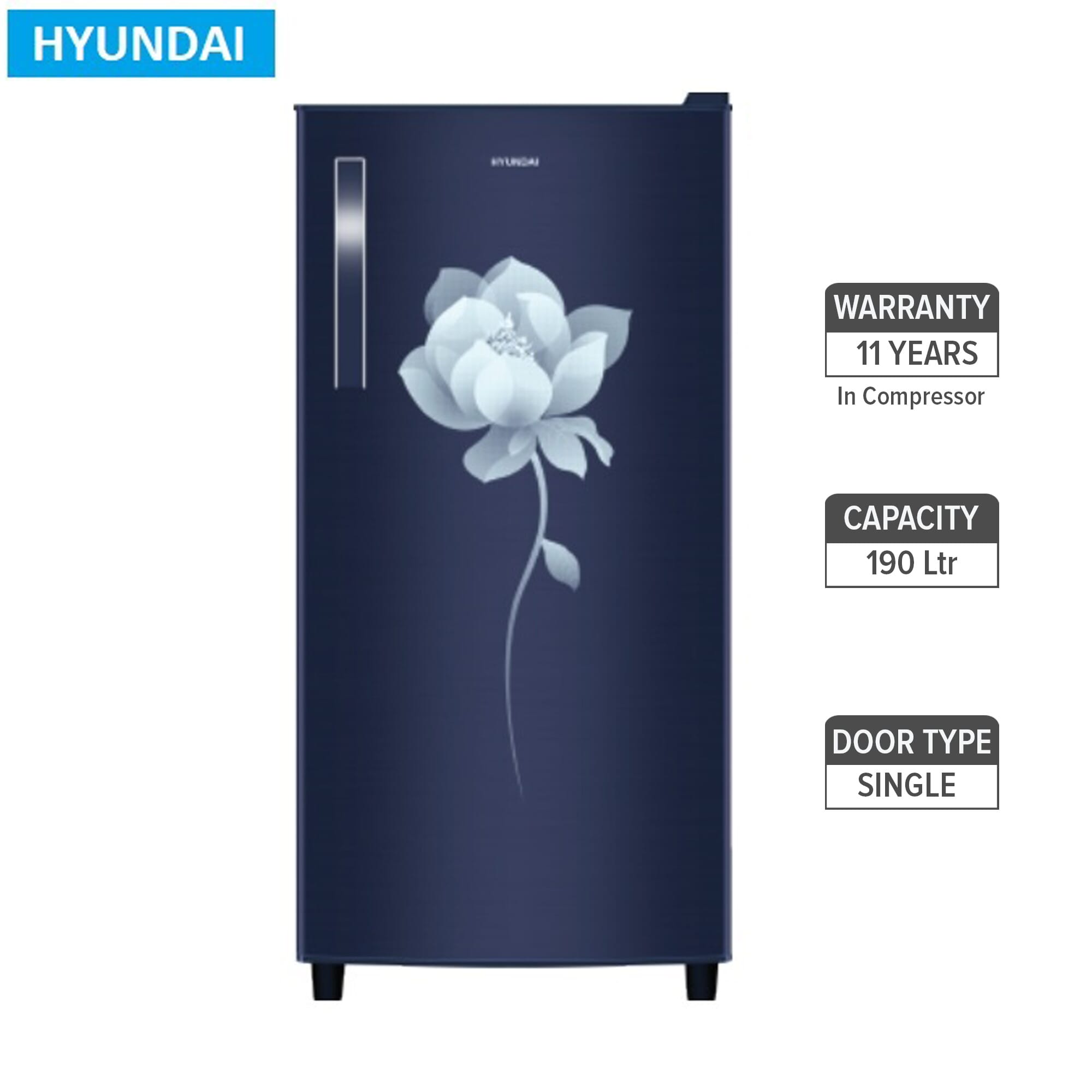 Hyundai 190L Single Door Refrigerator