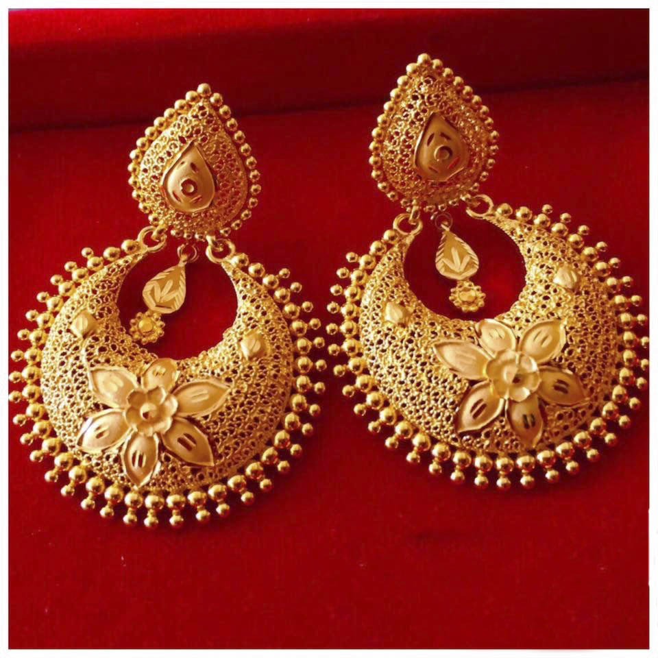 Gold  Ramlila jhumka (8.75g)